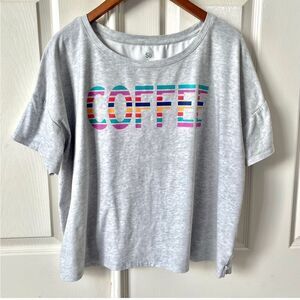 SO intimates grey coffee graphic pajama top